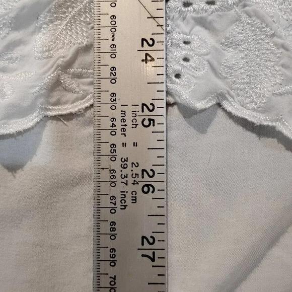 Tribal Women's Sequins & Embroidered  White Tank Top in Size Small - Picture 11 of 12